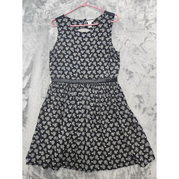 Bar lll Dress Womens XL Black Sleeveless Fit & Flare Chiffon Back Cutout Bicycle - Picture 1 of 11